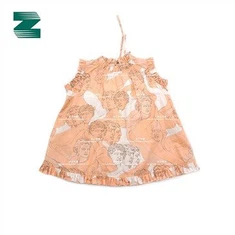 Collar Babhta Uigí Cotton Gúna Clóbhuailte sleeveless